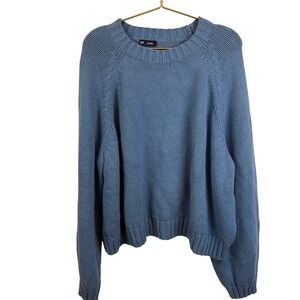 Gap 2024  Blue Pullover Sweater Size XXL Cotton Nylon Wool  639693-01